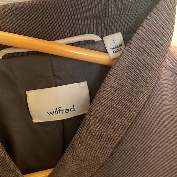 Wilfred Poussin Bomber Jacket Olive Green small Aritzia - Picture 3 of 4